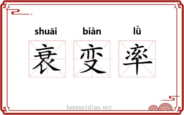 衰变率 衰变率