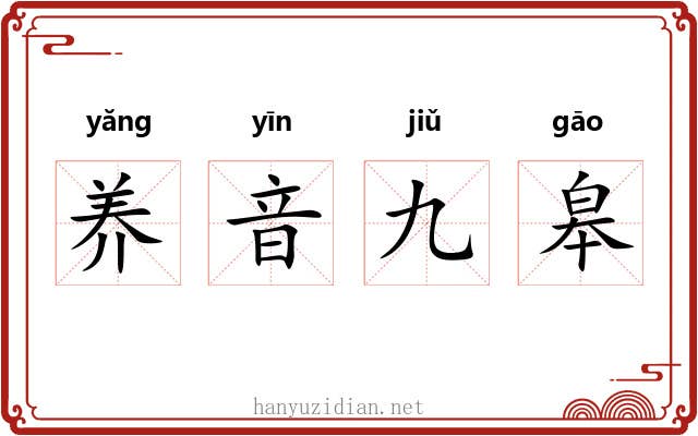 养音九皋