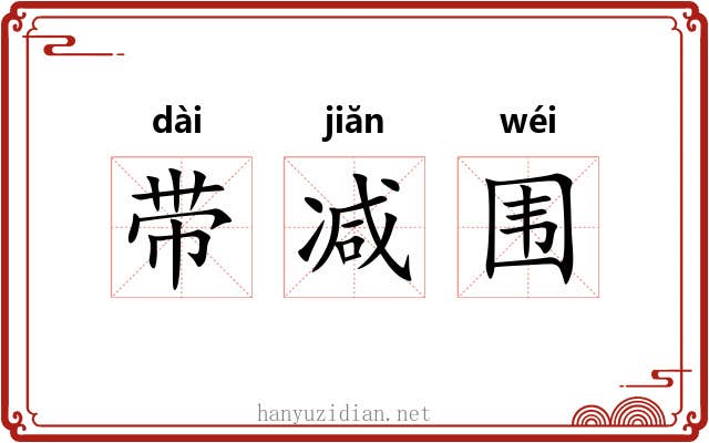 带减围