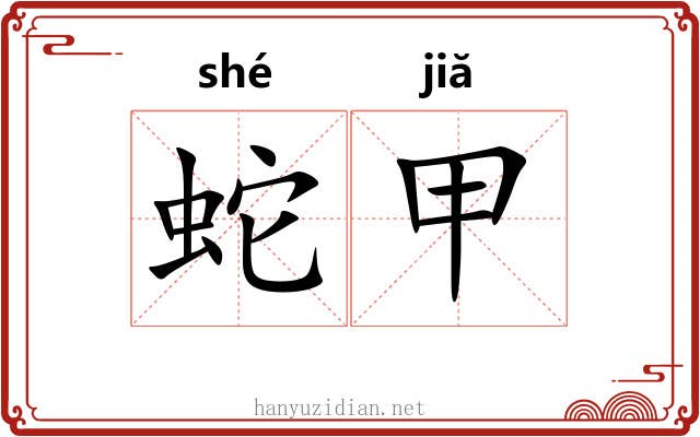 蛇甲 蛇甲