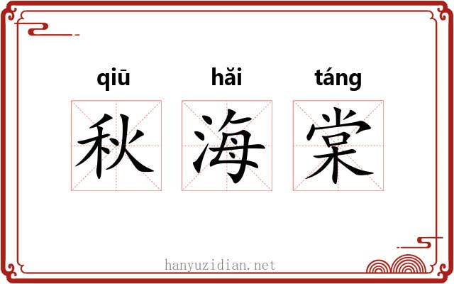 秋海棠