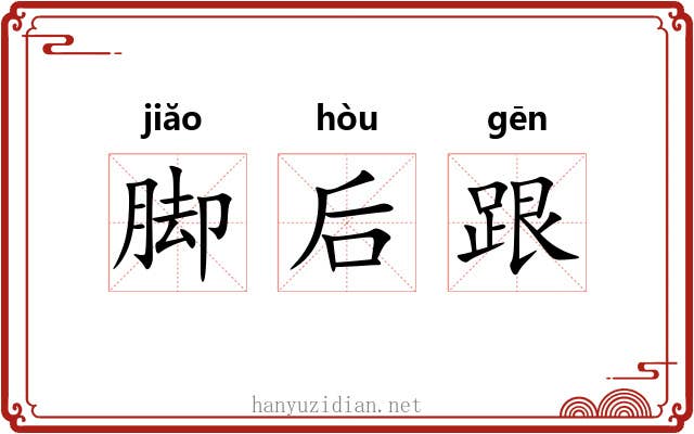 脚后跟 脚后跟