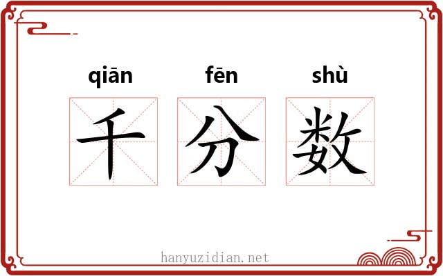 千分数
