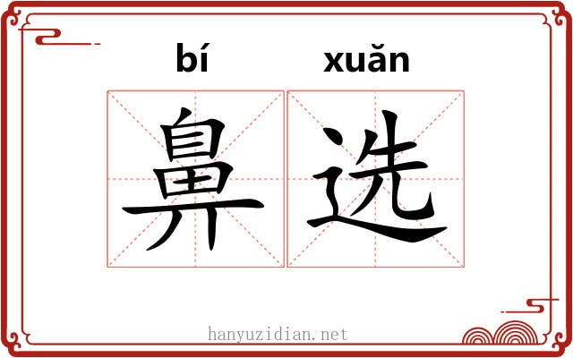 鼻选