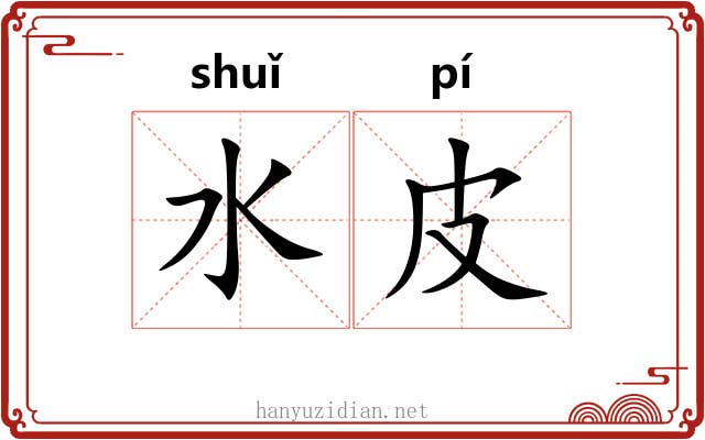 水皮 水皮