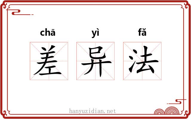 差异法