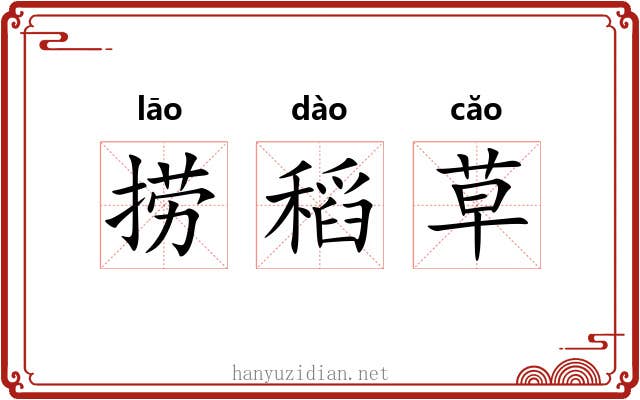 捞稻草 捞稻草