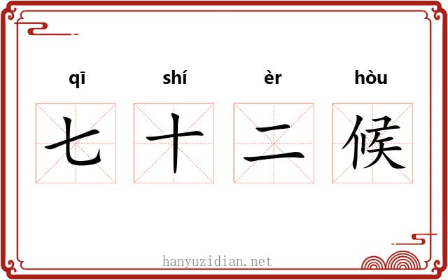 七十二候 七十二候
