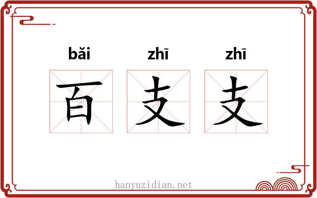 百支支