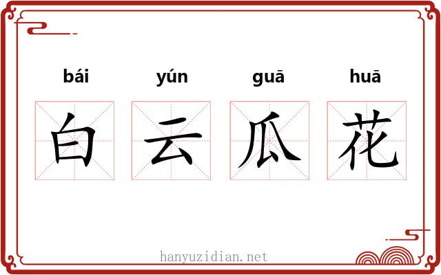白云瓜花 白云瓜花