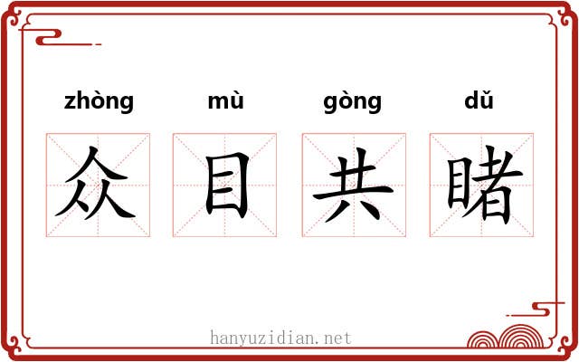 众目共睹 众目共睹