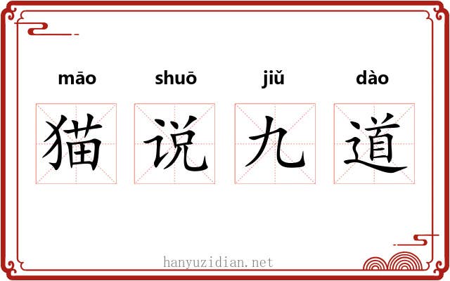 猫说九道