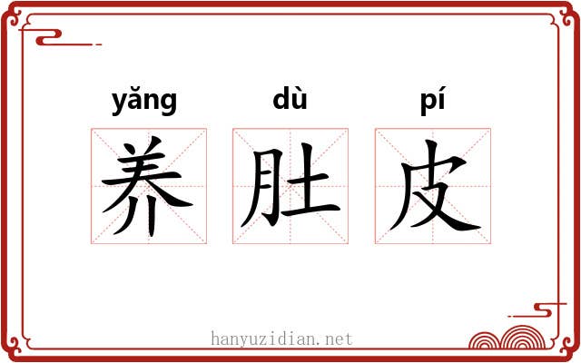 养肚皮