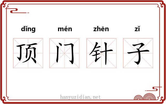 顶门针子 顶门针子