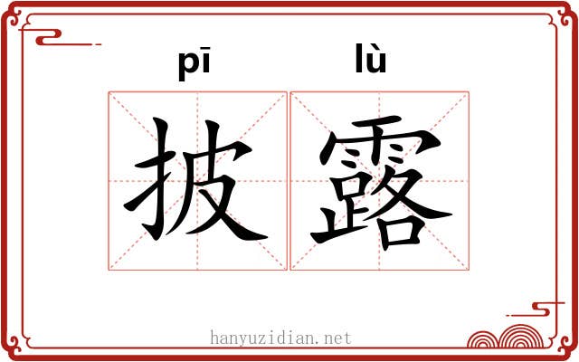 披露 披露
