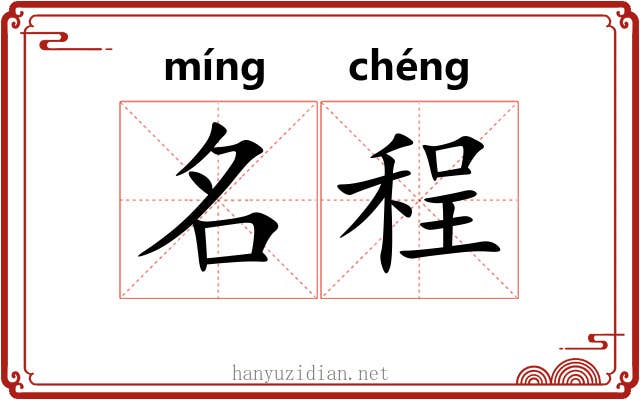 名程