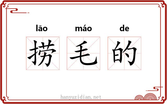 捞毛的 捞毛的