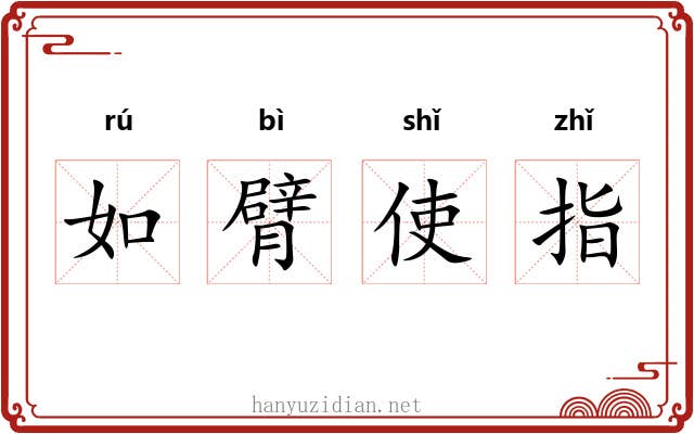 如臂使指