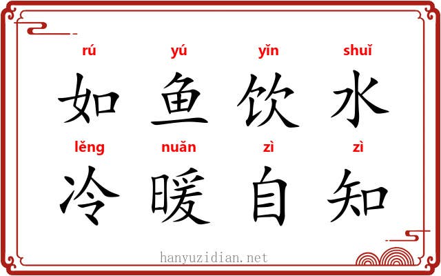 如鱼饮水，冷暖自知