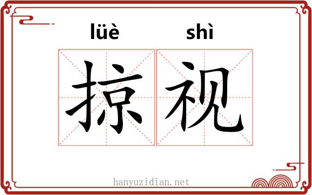 掠视