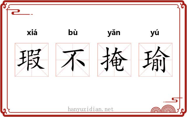 瑕不掩瑜 瑕不掩瑜