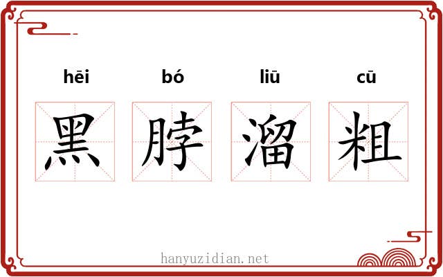 黑脖溜粗