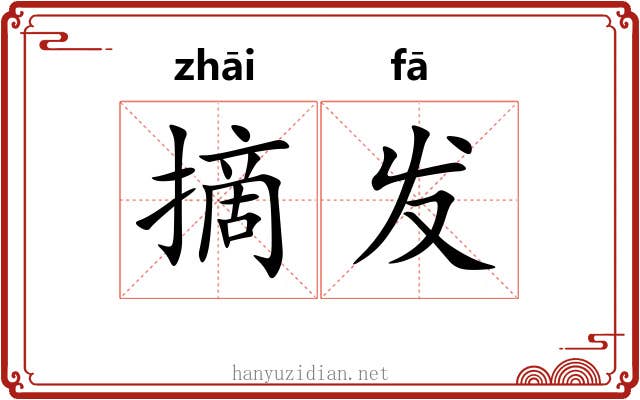 摘发 摘发