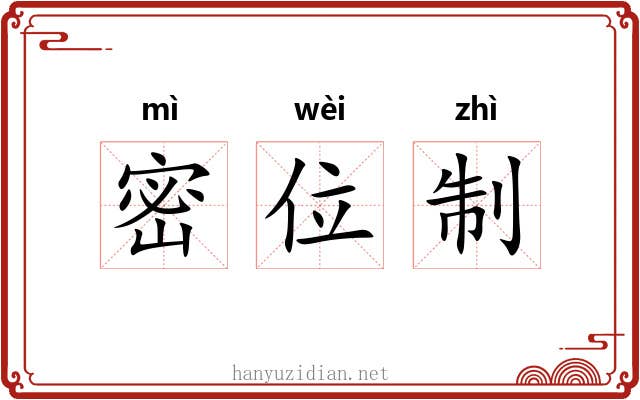 密位制 密位制