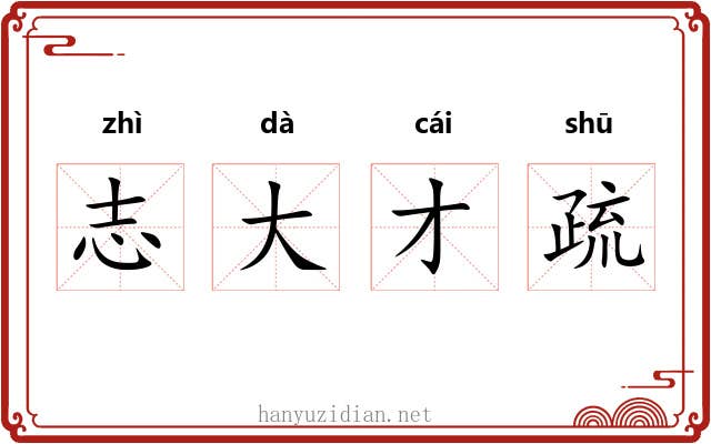 志大才疏 志大才疏