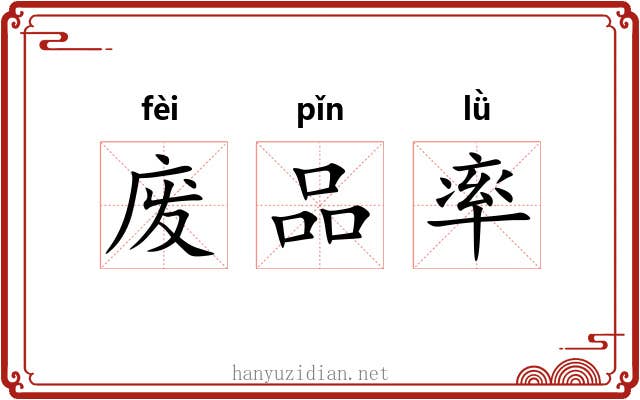 废品率