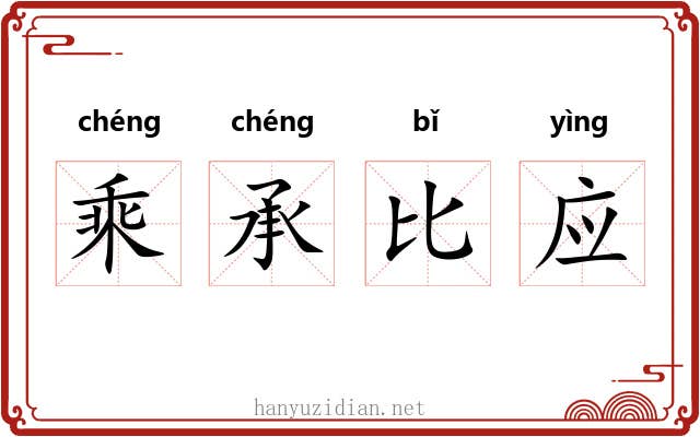 乘承比应 乘承比应