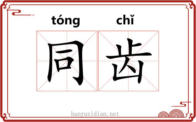 同齿 同齿
