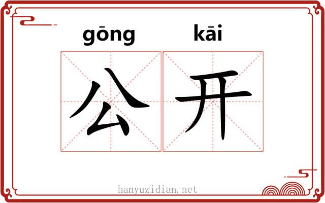 公开 公开