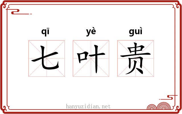 七叶贵 七叶贵