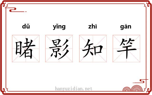 睹影知竿