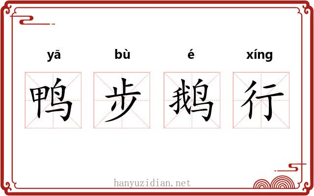 鸭步鹅行 鸭步鹅行