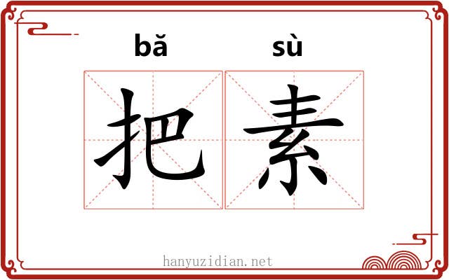 把素 把素