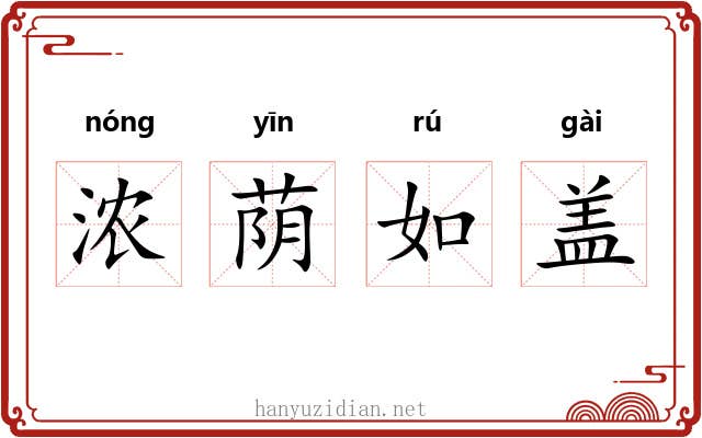 浓荫如盖 浓荫如盖