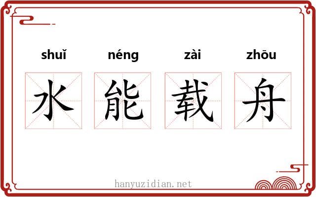 水能载舟 水能载舟
