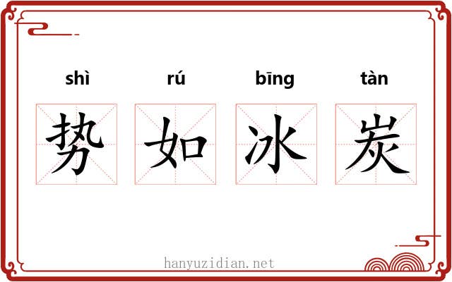 势如冰炭