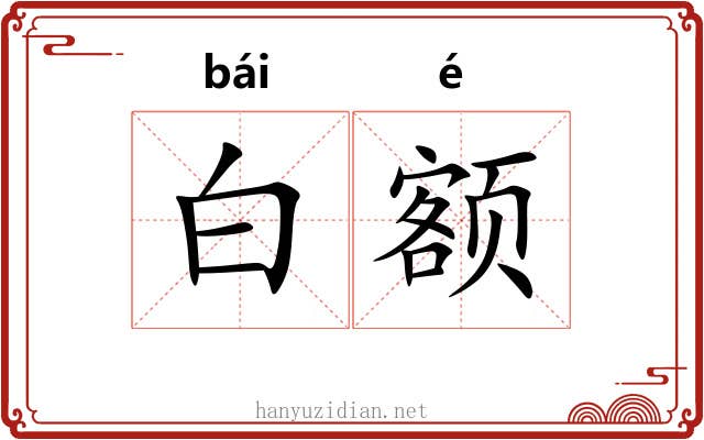 白额 白额