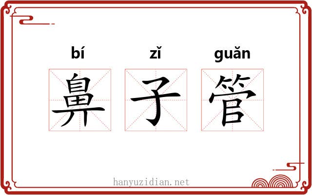 鼻子管 鼻子管