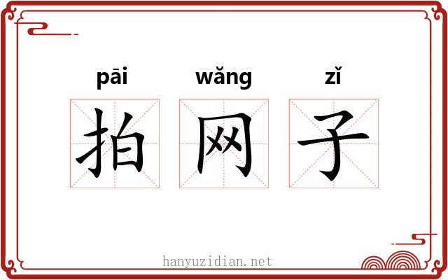 拍网子 拍网子