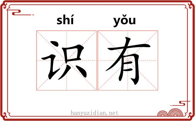 识有 识有