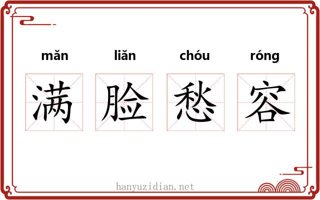 满脸愁容 满脸愁容
