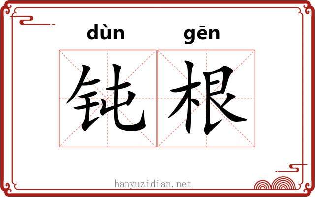 钝根 钝根