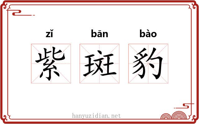 紫斑豹 紫斑豹