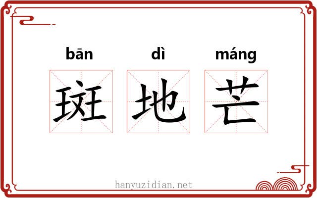 斑地芒