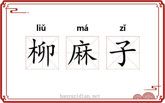 柳麻子 柳麻子