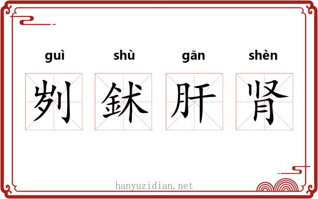 刿鉥肝肾